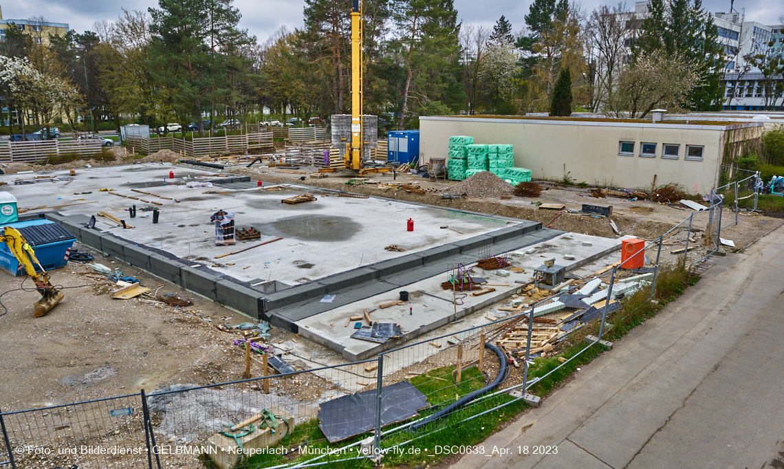 18.04.2023 - Baustelle Haus für Kinder in Neuperlach